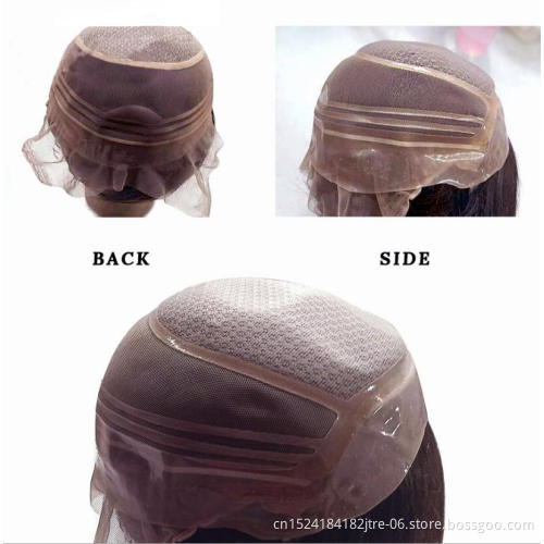 factory wholesale hot sales human hair silicone wigcap